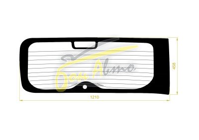 Стекло заднее с обогревом NISSAN CUBE 2002-2008 (Z11) 1 отверстие 
Бренд: BENSON