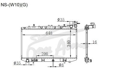 Радиатор INFINITI G 1990-1995 (P10)(gas) (SR) 
Бренд: TONGSHI PL16AT