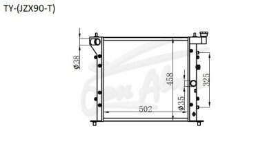 Радиатор TOYOTA CHASER 1992-1996 (JZX90)(turbo) (1JZ-GTE) 
Бренд: TONGSHI AL40AT