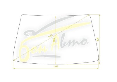 Стекло лобовое NISSAN VANETTE 1985-1994 (C22) 
Бренд: ZDG с синей полосой