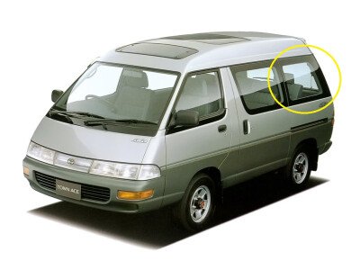 Стекло боковое TOYOTA TOWN ACE 1992-1996 (CR30) SR/LH/X 
Бренд: BSG