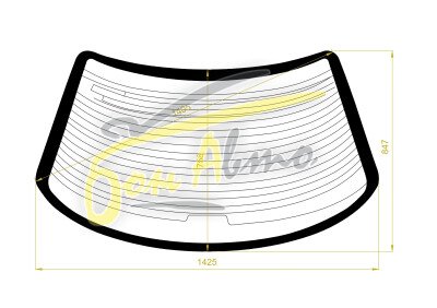 Стекло заднее с обогревом TOYOTA VISTA 1994-1998 (SV40-h/t) 
Бренд: BENSON