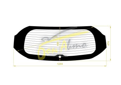 Стекло заднее с обогревом NISSAN NOTE 2020- (E13) 1 отверстие 
Бренд: FYG