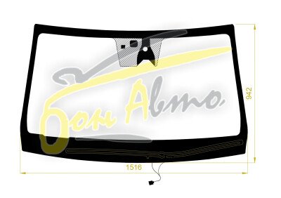 Стекло лобовое SSANGYONG MUSSO 2018- (Q200-LHD-2020) обогрев щеток, место под 1 камеру, место под датчик дождя, место под датчик влажности, молдинг, 
Бренд: BENSON