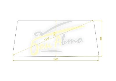 Стекло лобовое DAIHATSU RUGGER 1987-1995 (F70-SOFT TOP-1282*495*) 
Бренд: BSG с зеленой полосой