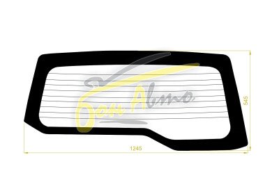 Стекло заднее с обогревом MITSUBISHI PAJERO IO 1998-2007 (H76) молдинг, 
Бренд: BENSON