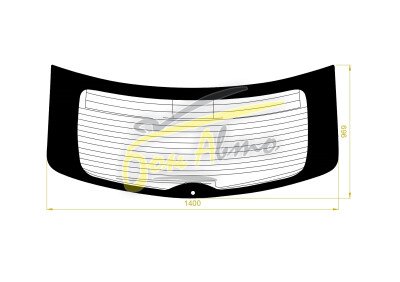 Стекло заднее с обогревом MAZDA CX-9 2006-2016 (TB) 1 отверстие 
Бренд: BSG Тонированное