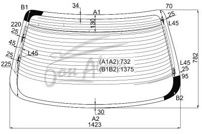 Стекло заднее с обогревом TOYOTA CRESTA 1992-1996 (GX90) 
Бренд: ZDG