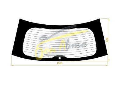 Стекло заднее с обогревом MITSUBISHI OUTLANDER 2012- (GF2-7) 1 отверстие 
Бренд: BSG