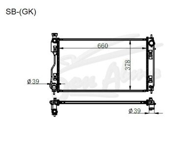 Радиатор SUBARU CROSSTREK 2017-2023 (GT) (FB20) 
Бренд: TONGSHI PL16MT