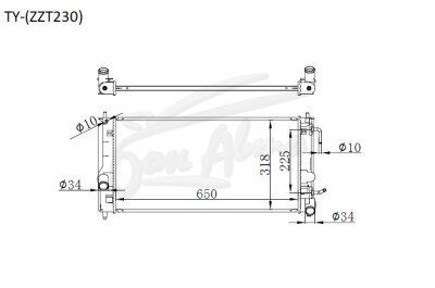 Радиатор TOYOTA CELICA 1999-2006 (ZZT230) (1-2ZZ) 
Бренд: TONGSHI AL32AT