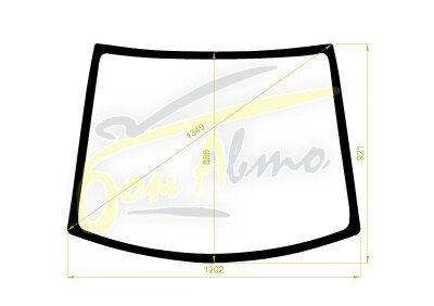 Стекло лобовое NISSAN MOCO 2001-2006 (MG21) 
Бренд: BSG с зеленой полосой