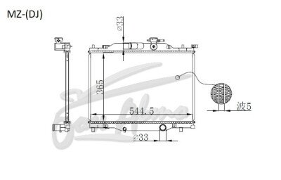 Радиатор MAZDA DEMIO 2014- (DJ) (P3-5) 
Бренд: TONGSHI PL16MT