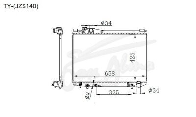Радиатор TOYOTA CROWN 1987-1991 (GS130) (1G,1-2JZ) 
Бренд: TONGSHI AL26AT