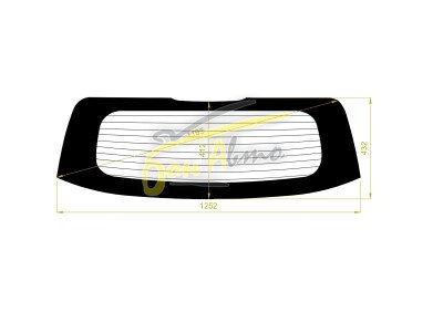Стекло заднее с обогревом MITSUBISHI MIRAGE 2012- (A03A-3d/5d h/b) 
Бренд: BENSON