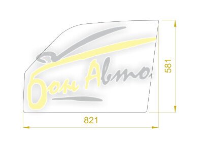 Стекло боковое ACURA SLX 1996-1999 (UBS69 -5d) FD/RH 
Бренд: BSG