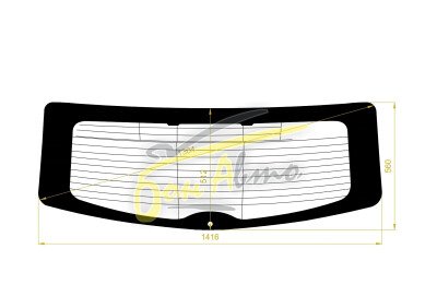 Стекло заднее с обогревом MAZDA 8 2006-2016 (LY3P) 1 отверстие 
Бренд: BSG