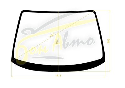 Стекло лобовое TOYOTA PRIUS 1997-2003 (NHW10) 
Бренд: YHG с синей полосой