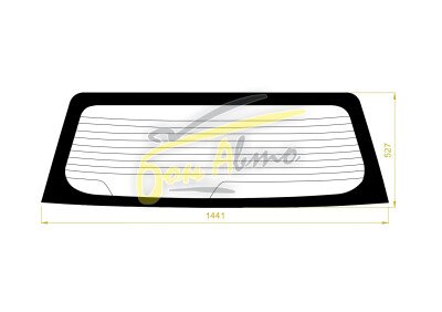 Стекло заднее с обогревом MITSUBISHI CHARIOT GRANDIS 1997-2003 (N84W) 1 отверстие 
Бренд: BENSON