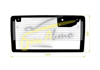 Стекло заднее с обогревом JEEP WRANGLER 2006-2018 (JK) 8 отверстий 
Бренд: BENSON Тонированное