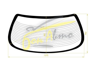 Стекло заднее с обогревом TOYOTA VISTA 1994-1998 (SV40-sed) 
Бренд: ZDG