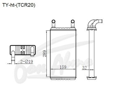Радиатор отопителя TOYOTA ESTIMA LUCIDA 1990-1999 (CXR20) (2TZ,3CT) 
Бренд: TONGSHI AL32