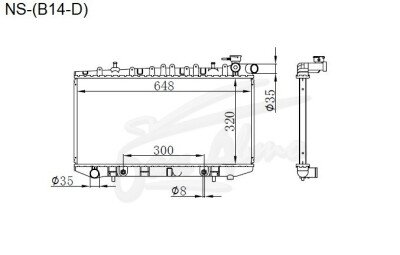 Радиатор MAZDA FAMILIA 1994-1999 (Y10) (CD20) 
Бренд: TONGSHI PL26AT