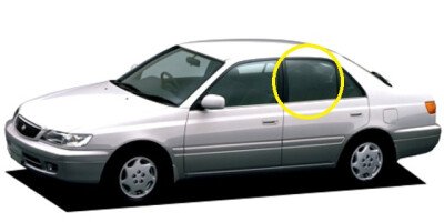 Стекло боковое TOYOTA CORONA PREMIO 1996-2001 ST210 RD/LH 
Бренд: BSG