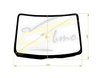 Стекло лобовое DAIHATSU MOVE LATTE 2004-2008 (L550 -RHD) 
Бренд: FYG с синей полосой