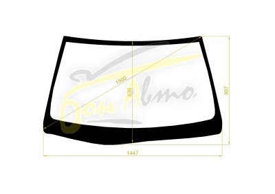 Стекло лобовое TOYOTA BREVIS 2001-2007 (JCG10-RHD) 
Бренд: BSG с зеленой полосой