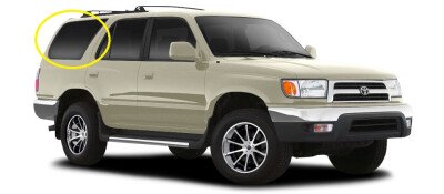 Стекло боковое TOYOTA 4RUNNER 1995-2002 N180 SW/RH/H/X антенна, 
Бренд: BSG Тонированное