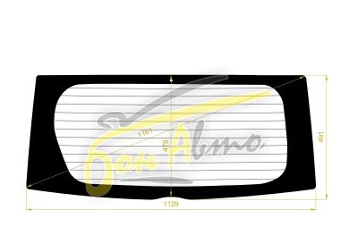 Стекло заднее с обогревом DAIHATSU MOVE 2006-2010 (L175) 
Бренд: ZDG