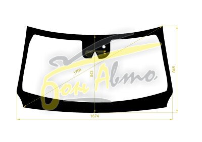 Стекло лобовое DODGE RAM 2018- () место под 1 камеру с обогревом, место под датчик дождя, 
Бренд: КМК