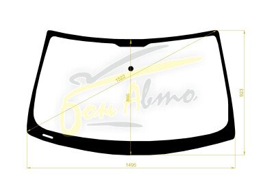 Стекло лобовое AUDI Q5 2008-2017 (8R) молдинг, 
Бренд: BENSON