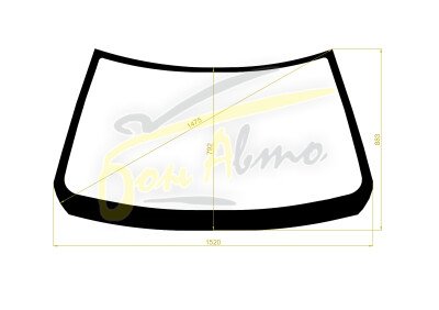 Стекло лобовое TOYOTA CROWN 1987-1991 (GS130H-h/t) 
Бренд: BSG с зеленой полосой