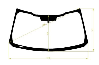 Стекло лобовое FORD F-SERIES SUPER DUTY 2017-2020 (F250-2D-1715*972*) обогрев щеток, место под 1 камеру с обогревом, место под датчик дождя, молдинг, 
Бренд: BENSON
