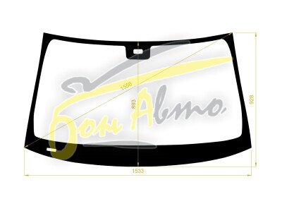 Стекло лобовое MERCEDES E-CLASS 2002-2009 (W211-glass roof) место под датчик дождя 
Бренд: BENSON с серой полосой