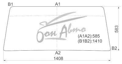 Стекло лобовое MITSUBISHI PAJERO 1981-1991 (L047) 
Бренд: BSG с зеленой полосой