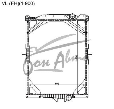Радиатор VOLVO FM-SERIES 1992-2012 (FM)(1-900) 
Бренд: TONGSHI PL48MT