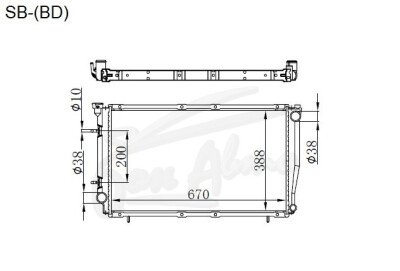 Радиатор SUBARU FORESTER 1996-2002 (SF5-9)(BD) (EJ20-25) 
Бренд: TONGSHI AL26AT