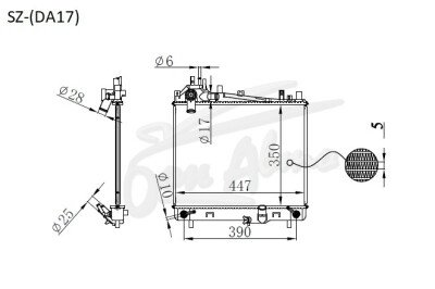 Радиатор MITSUBISHI TOWN BOX 2015- (DS17W) (R06A) 
Бренд: TONGSHI PL16AT
