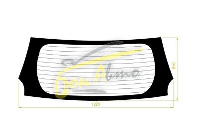 Стекло заднее с обогревом DAIHATSU BOON 2010-2016 (M600) 
Бренд: ZDG