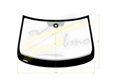 Стекло лобовое SEAT TOLEDO 2012-2018 () место под датчик дождя (квадрат) молдинг, фурнитура, 
Бренд: BENSON