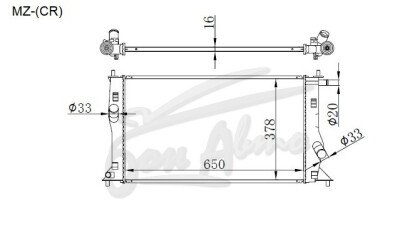 Радиатор FORD I-MAX 2005-2010 (CR) (MZ) 
Бренд: TONGSHI PL16AT