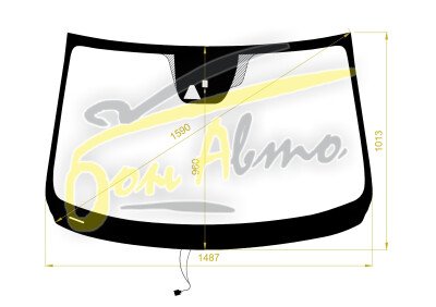 Стекло лобовое MAZDA ATENZA 2012- (GJ-RHD-2018-5d wag) обогрев щеток, место под 1 камеру, место под датчик дождя, 
Бренд: BENSON с синей полосой