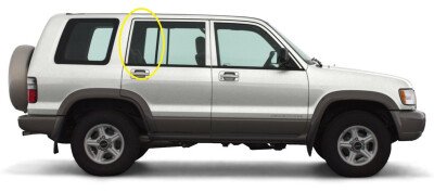 Стекло боковое OPEL MONTEREY 1991-2002 (UBS69 -5d) RQ/RH 
Бренд: BSG