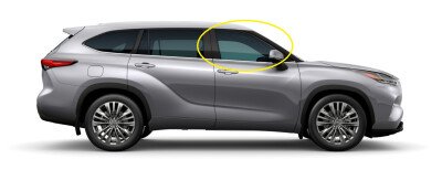 Стекло боковое TOYOTA HIGHLANDER 2019- (GSU70) FD/RH фурнитура, 
Бренд: BENSON