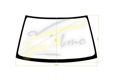 Стекло лобовое NISSAN ALTIMA 1997-2002 (L30) 
Бренд: BENSON с синей полосой