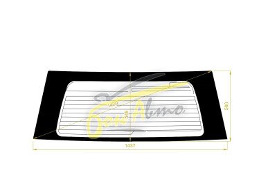 Стекло заднее с обогревом NISSAN PRESAGE 1998-2003 (#U30) 
Бренд: BSG Тонированное