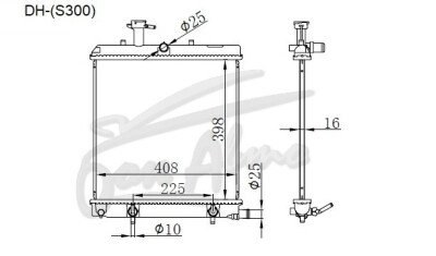 Радиатор SUBARU DIAS WAGON 2009- (S321N) (KF) 
Бренд: TONGSHI PL16AT